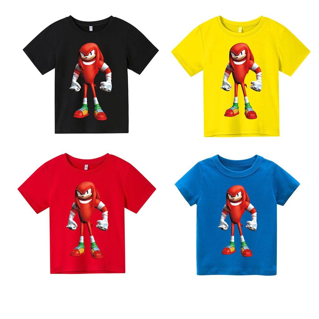 Áo thun trẻ em Sonic đỏ 2 Có size người lớn, King Cotton
