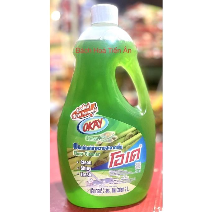 Lau sàn OKAY 2000ml nhập khẩu Thái Lan - lưu hương thơm và xua đuổi côn trùng