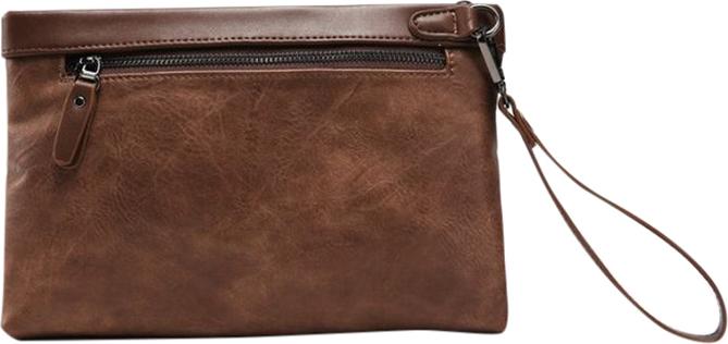 Túi Da Nam Crazy Horse Nâu