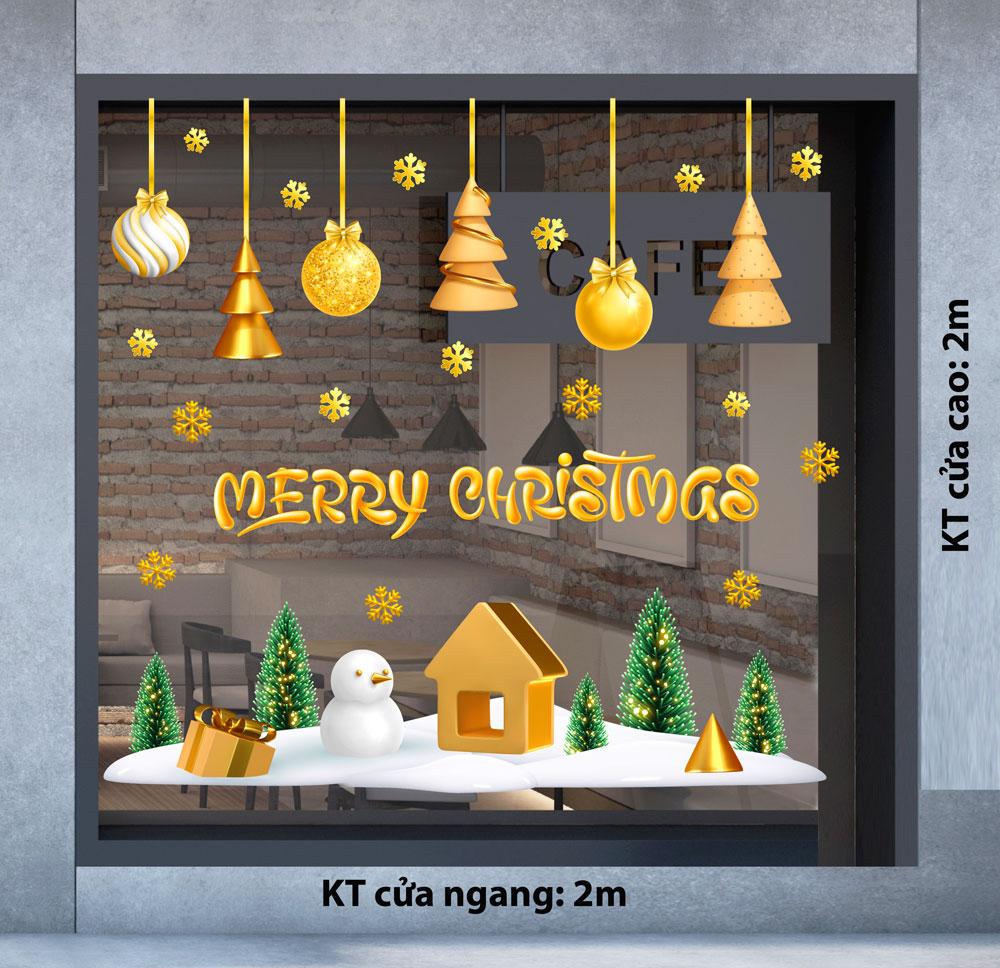 Decal trang trí NOEL 2024 combo số 15