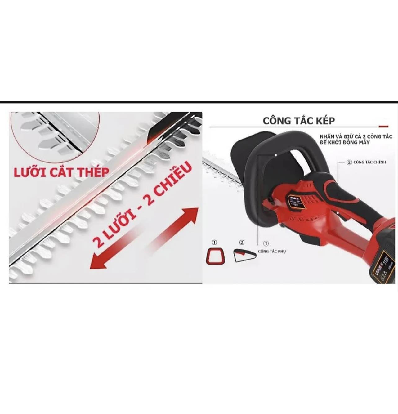 Máy cắt tỉa hàng rào, cây cảnh 1800W