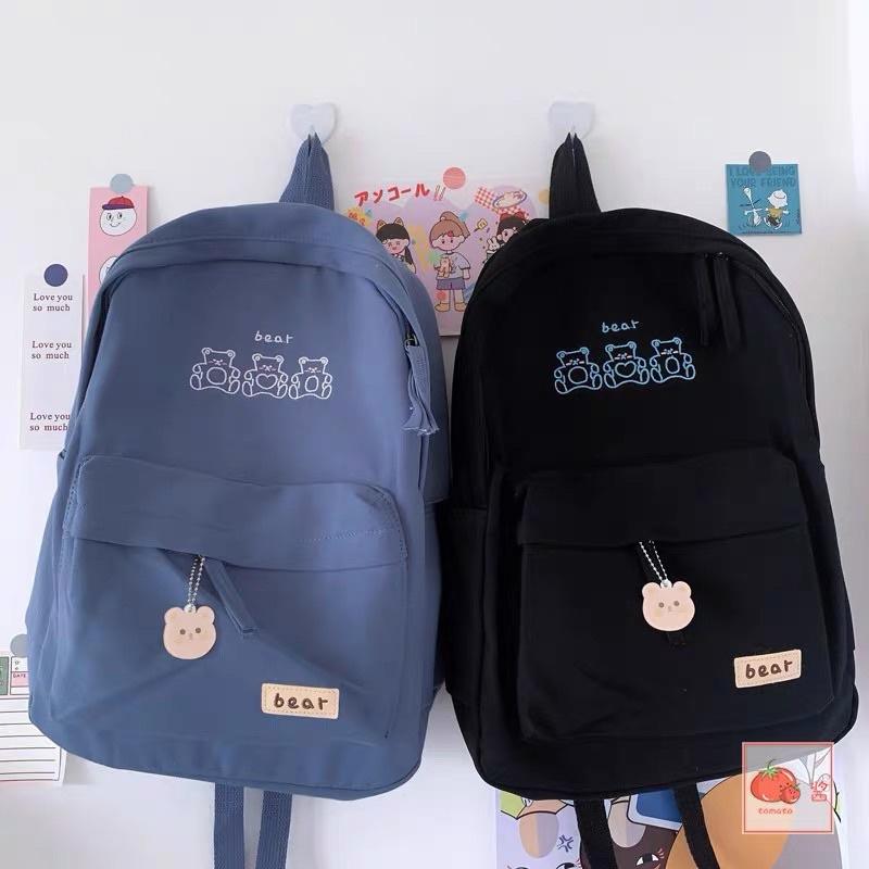 COMBO BALO BEAR + LOGO CÀI + KẸP GỖ, SỔ TAY MINI, STICKER DÁN,.. Chất DÀY DẶN CHỐNG THẤM NƯỚC