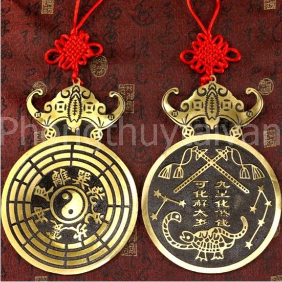 Gương Bát Quái Lưỡi Hổ  7cm*10cm