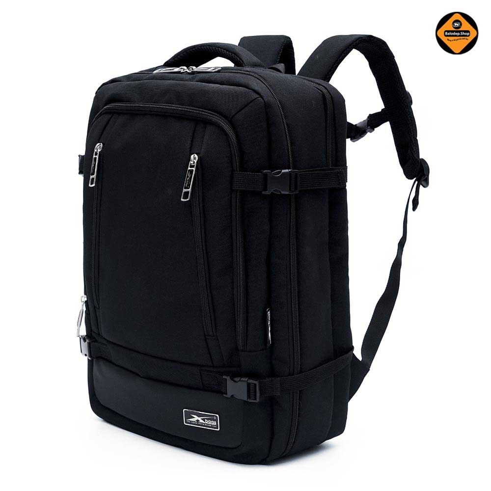 Balo du lịch cỡ lớn Leader Pro đa năng Xbags XB2010 màu đen đựng laptop 17 inch cao cấp