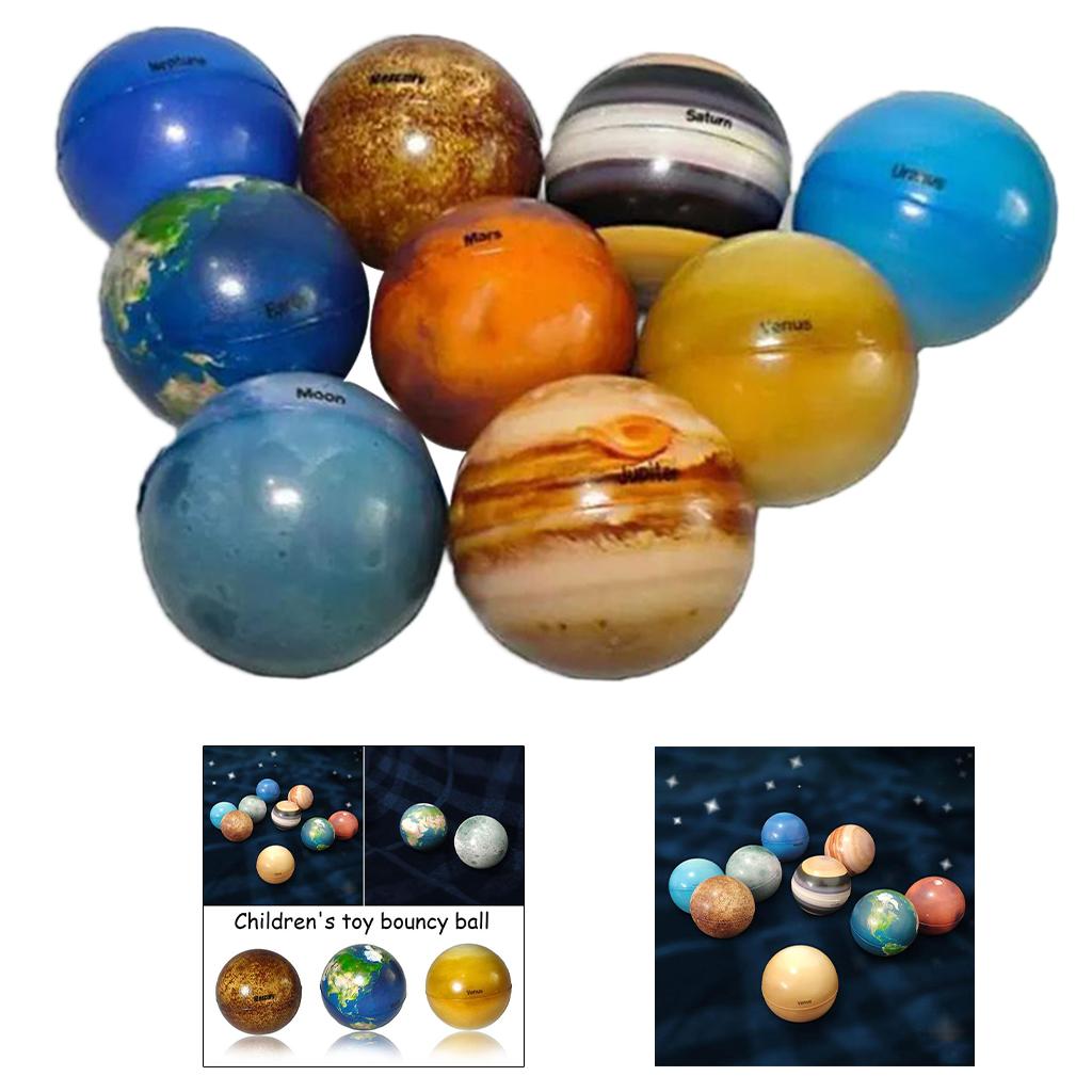 Soft Planet Bouncy Ball Relieve Tension for Kids Universe Elastic Planetary