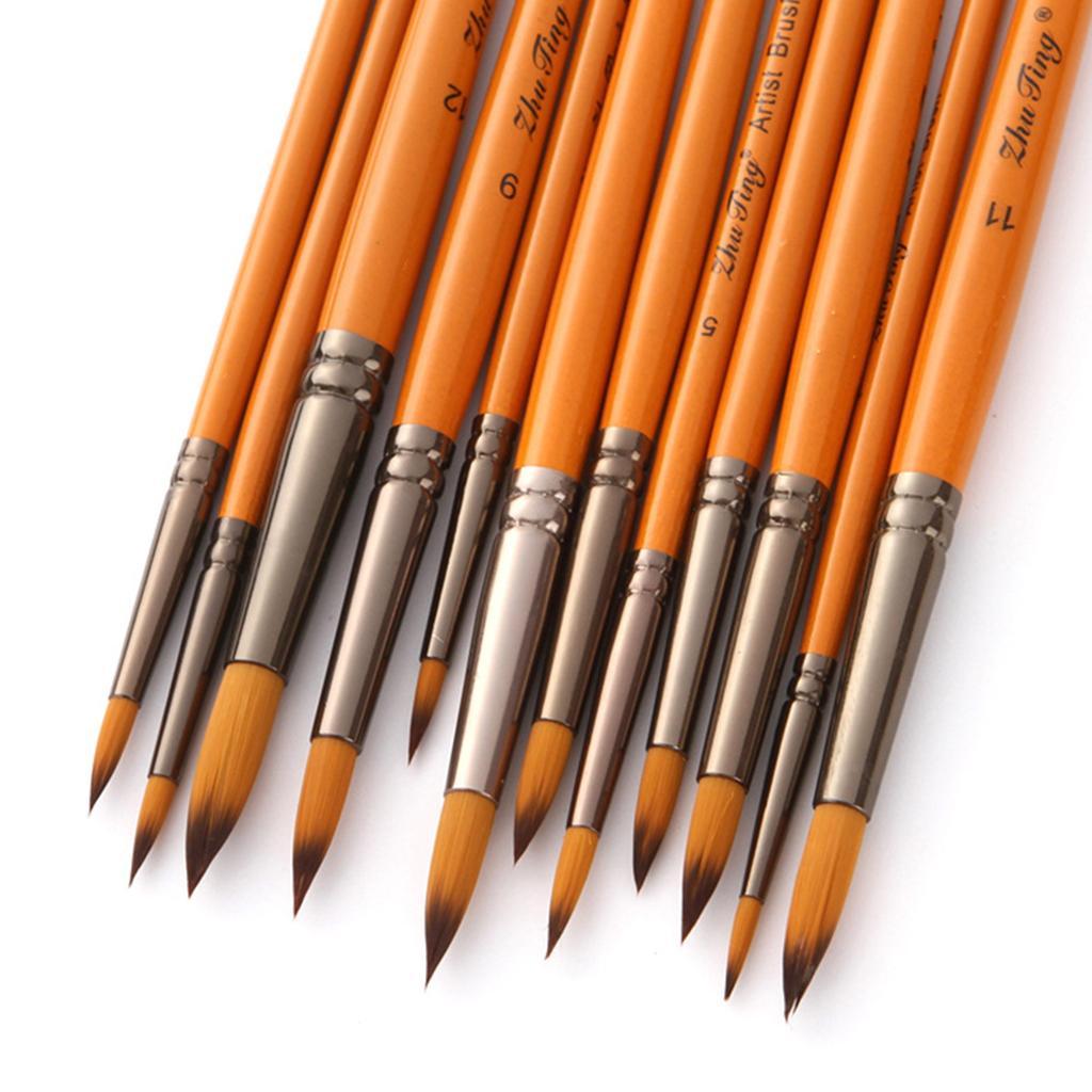 24pcs Artist Paint Brushes Set Art Painting Supplies Watercolor Oil Painting