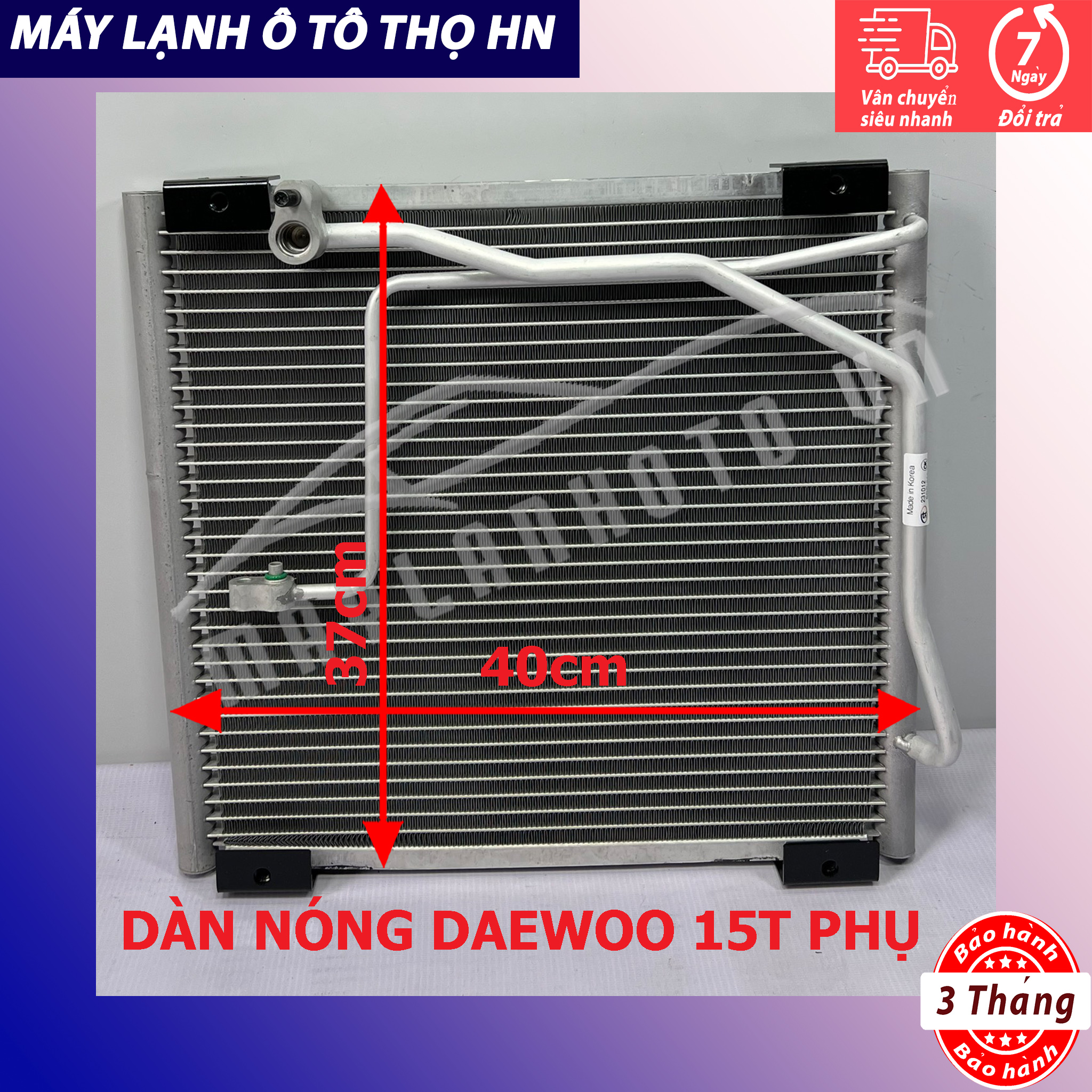 Dàn nóng Daewoo Novus 15 tấn - 24 tấn phụ hàng xịn Hàn Quốc