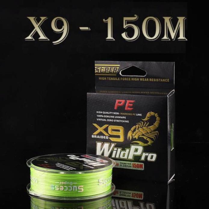 Dây dù câu cá PE Lure X9 WildPro dài 150m