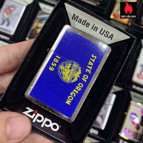 Bật Lửa Zippo 200 Oregon Flag Design