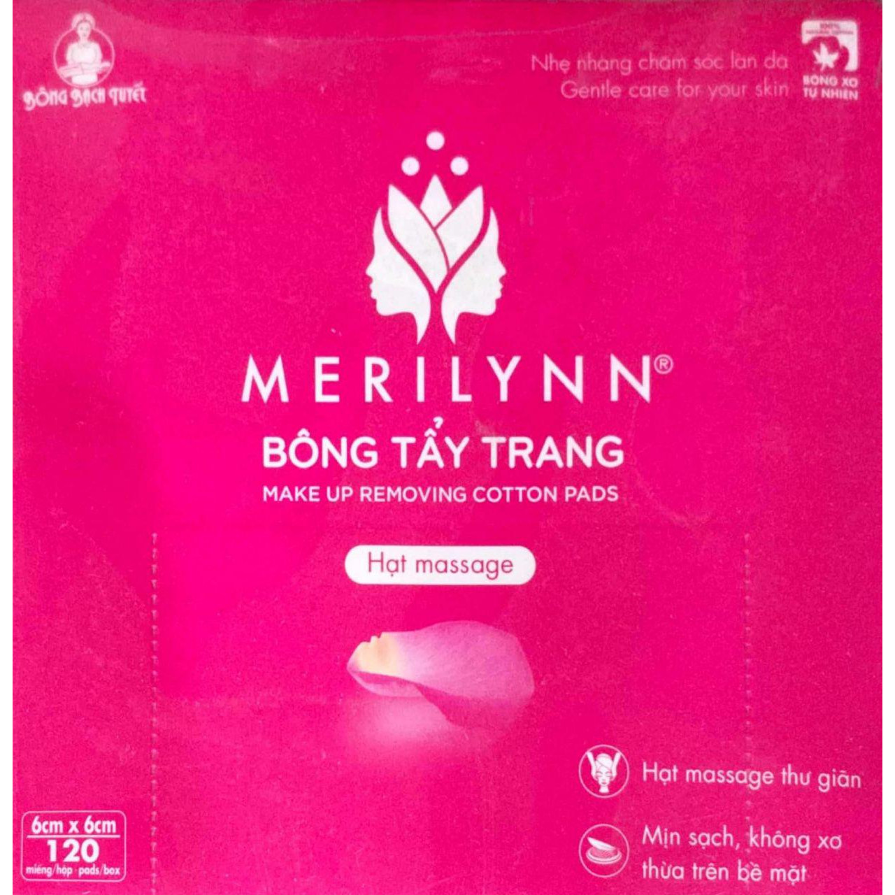 Bông Tẩy Trang Merilynn Bông Bạch Tuyết TP157 (120 Miếng)