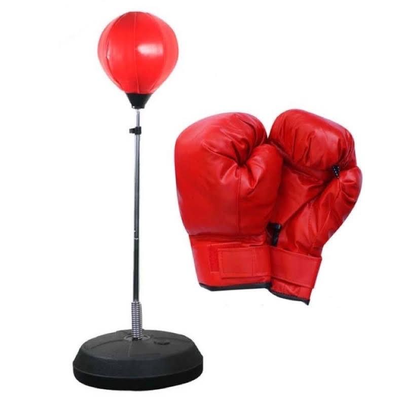 BỘ BOXING NGƯỜI LỚN VÀ TRẺ EM—bao gồm trụ và găng tay