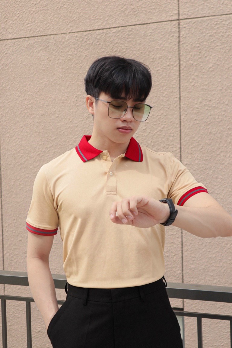 Áo trụ Polo co giãn có cổ