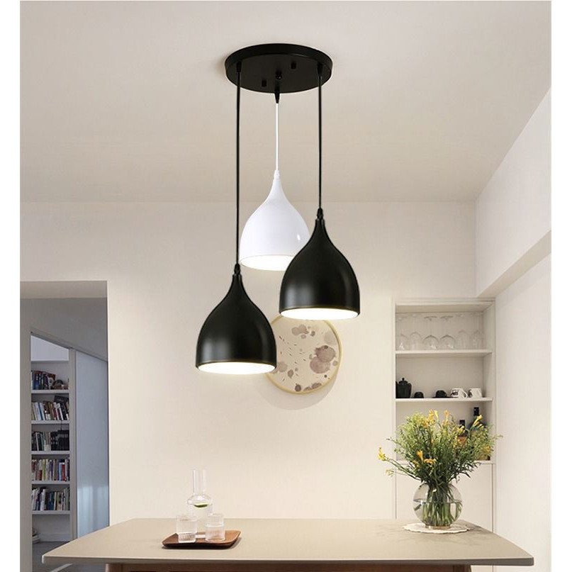 Đèn Thả Wilco Phong Cách Hiện Đại Trang Trí Nhà Cửa Sang Trọng D170 Mm - Kèm Bóng Led Chuyên Dụng. - Đế Tròn