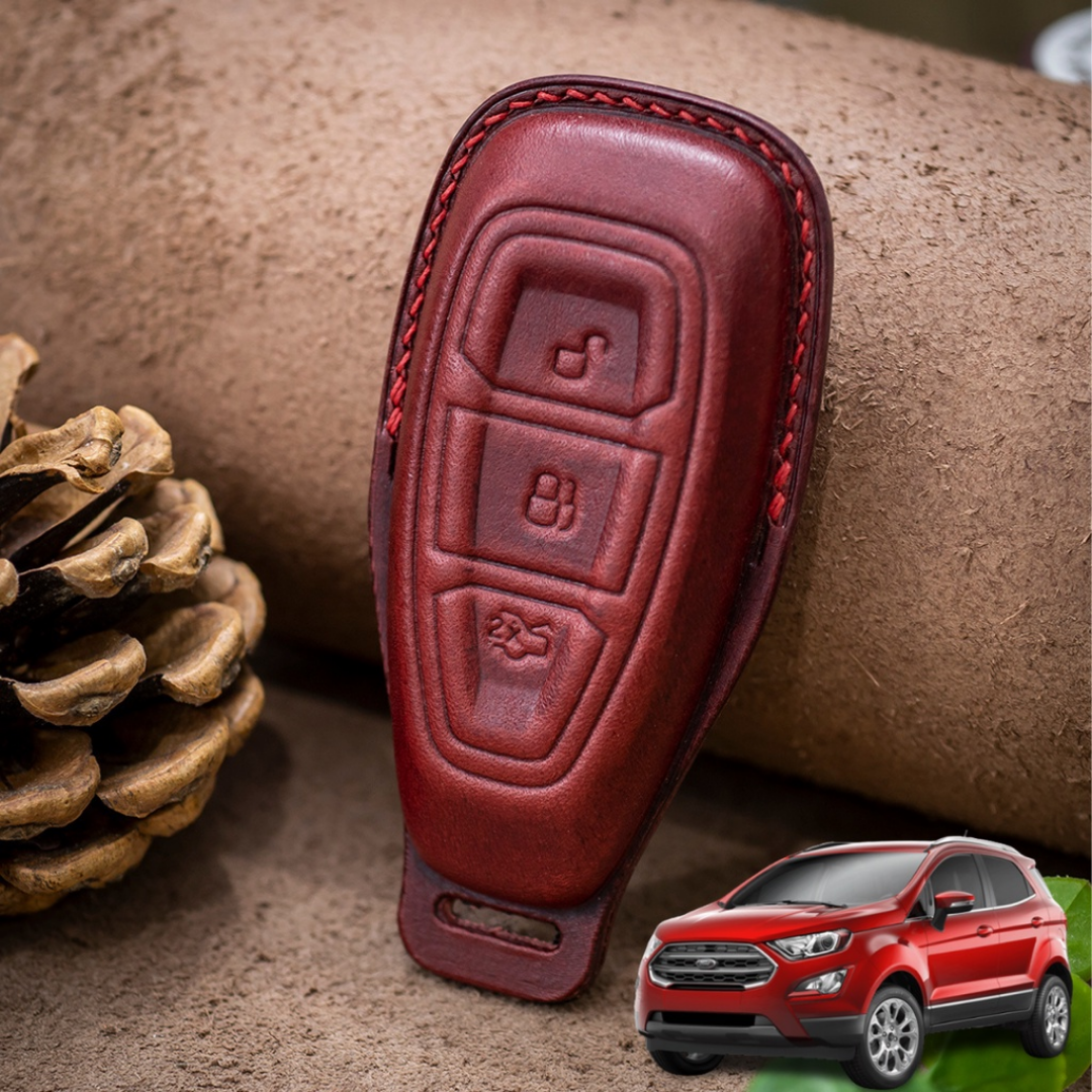 Bao Da Chìa Khóa ô tô FORD ECOSPORT | Bọc chìa khóa ô tô da thật khâu tay