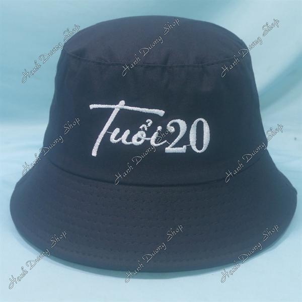 Nón tai bèo mũ bucket vành nhỏ thêu chữ Tuổi 20 - Tuổi 20
