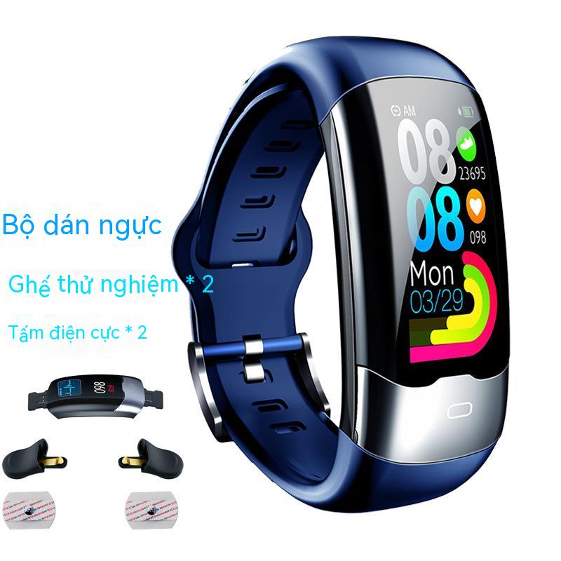 Vòng đeo tay thông minh H02 người lớn ECG+PPG+HRV theo dõi sức khỏe nhịp Tim, huyết áp, điện tâm đồ vận động vòng tay