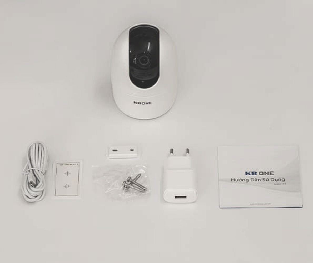 Camera Ip Wifi KBOne KN-H41P Độ Nét Cao 4.0Mp Xoay 360, Đàm Thoại 2 Chiều, Phát Hiện Chuyển Động, Theo Dõi Thông Minh - Hàng Chính Hãng