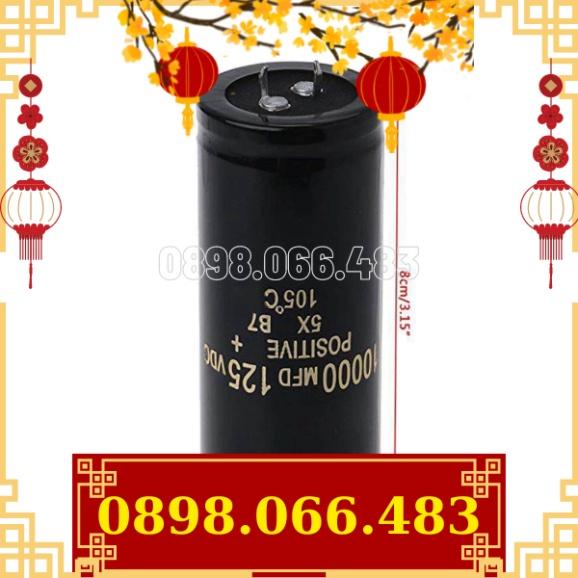 1 Chiếc Tụ Điện Điện Phân Nhôm 125V 10000Uf Mới Có Thể Thay Thế Tụ Âm Thanh 120V 100V 35X80Mm mới về