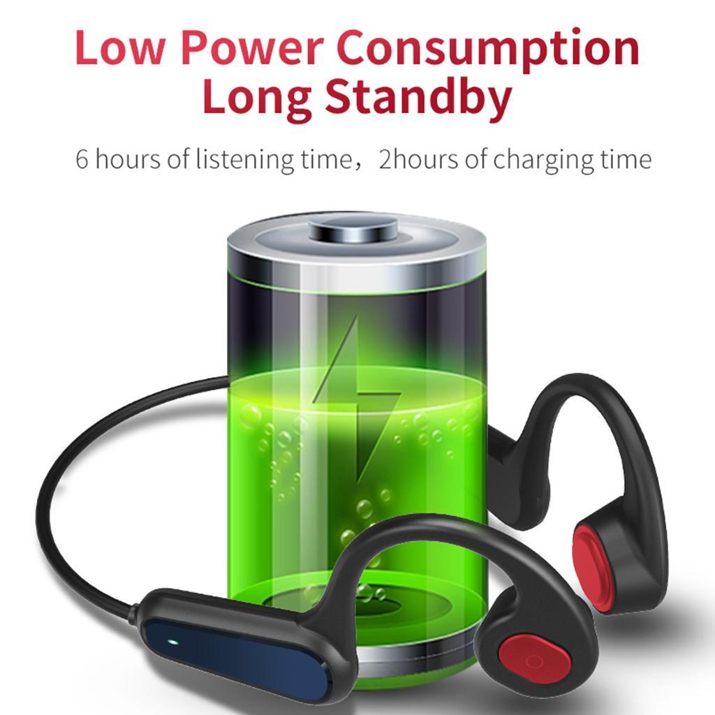 A9 Headphones Bluetooth 5.0 Open Ear for Driving Gym black