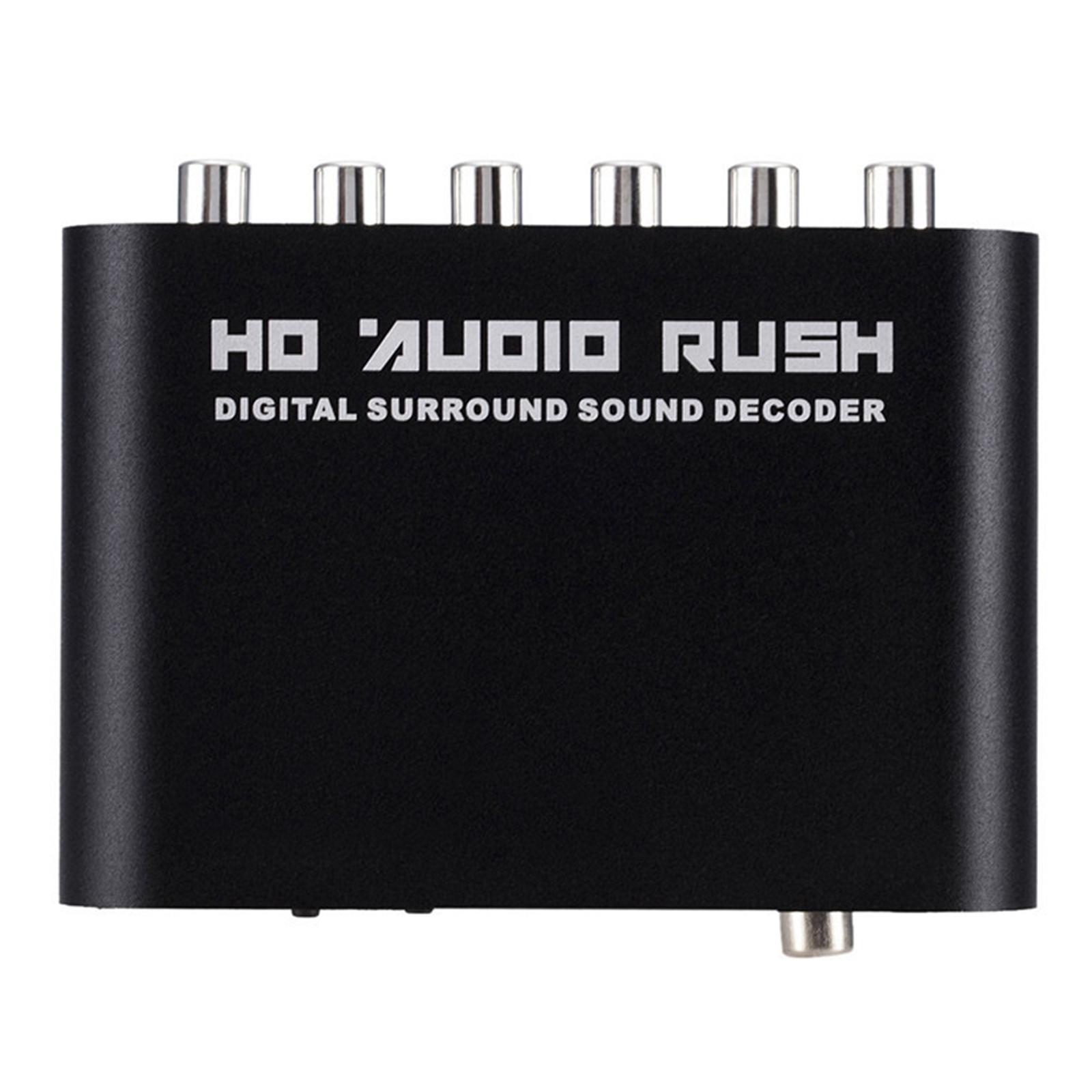 Digital 5.1 Audio Decoder Concert Halls Cinemas for PS3 Dolby DTS/AC3 Stereo Input HD TV Digital Optical Converter HD Player