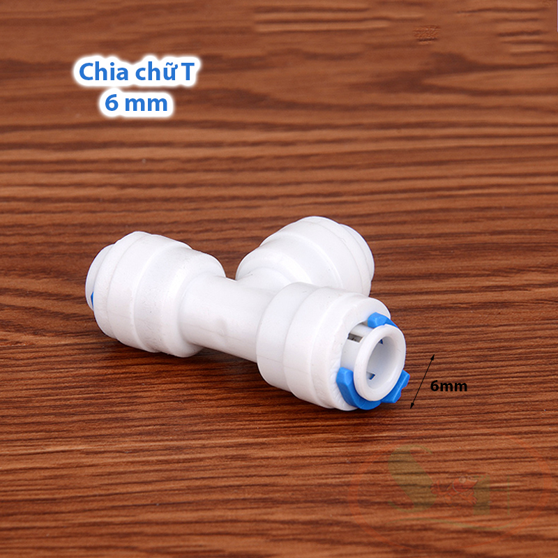 Van khớp co nối chuyển ống dây RO 6, 10 mm máy lọc nước RO