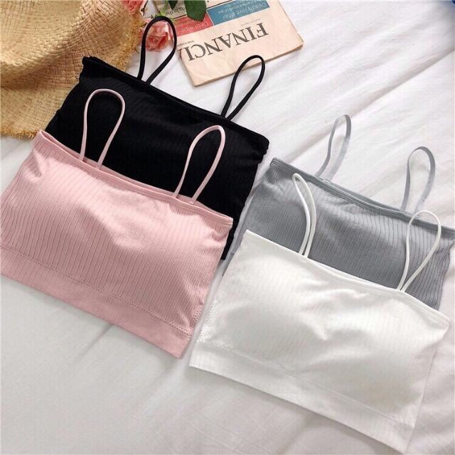 Áo Bra Quây Có Dây Gân Tăm Cotton Mềm Mại BR16