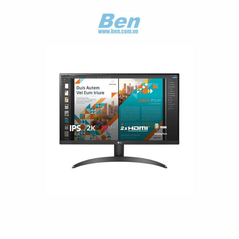 Màn hình LCD LG 23.8 inch 24QP500-B.ATV (QHD| IPS| 75Hz| HDMI+DP)- BH chính hãng 24 tháng/ Hàng chính hãng