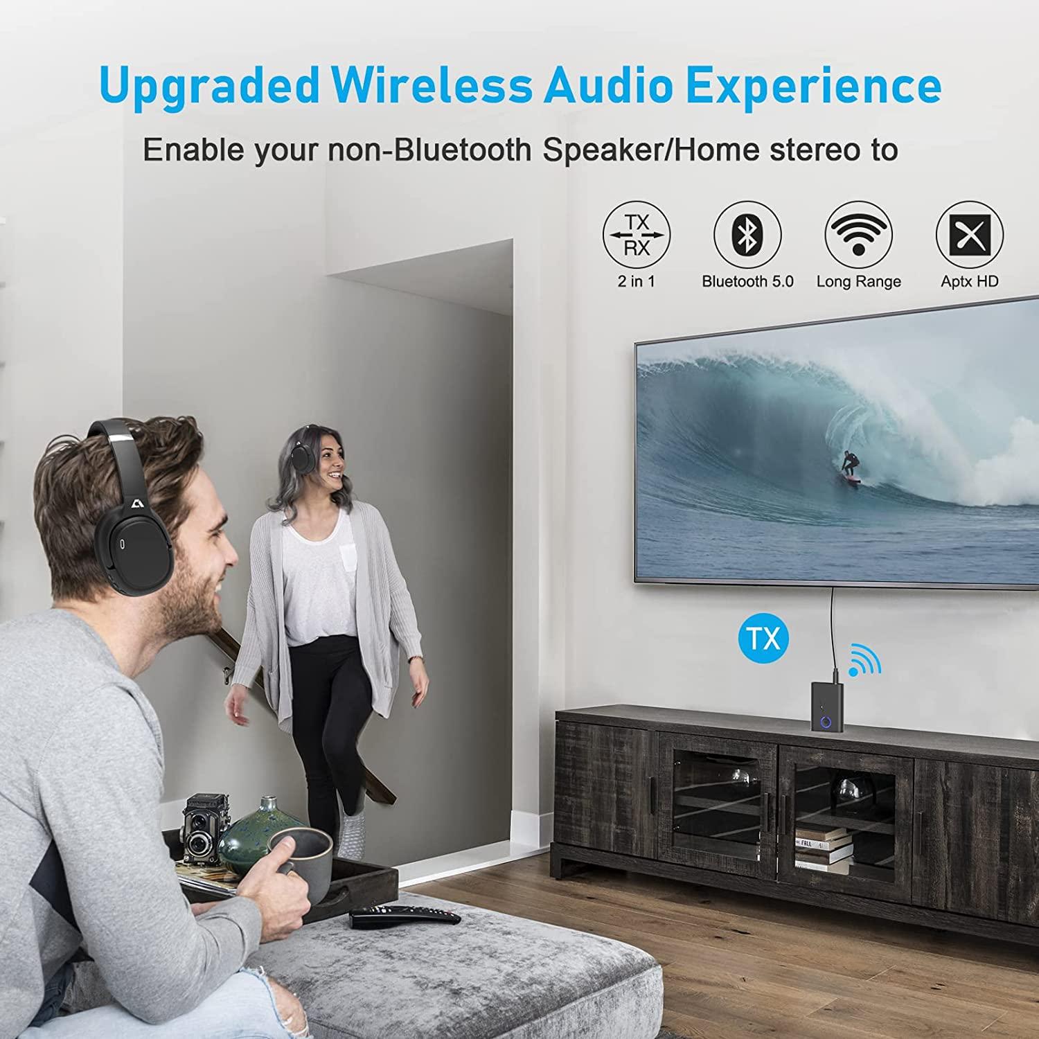 Máy phát biến hình Bluetooth 5.0, máy thu phát âm âm thanh Bluetooth và thu âm thanh 2-in-1 3