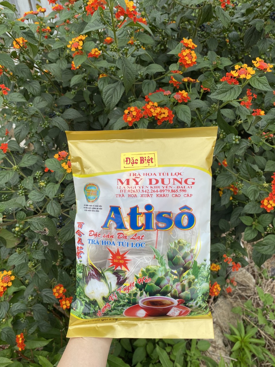 Trà Atiso túi lọc Mỹ Dung 200g , trà xuất khẩu cao cấp, đặc sản Đà Lạt