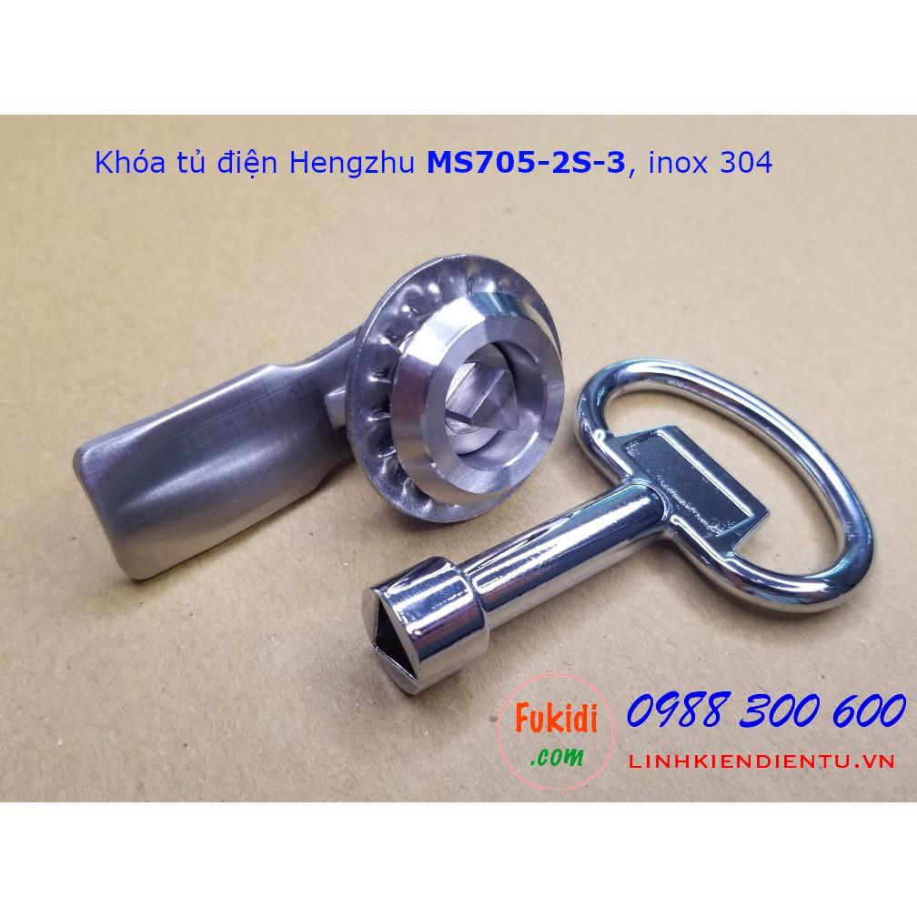 Khóa tủ điện Hengzhu MS705-2S-x inox 304, phi 22mm, MS705-2S-1, MS705-2S-2, MS705-2S-3, MS705-2S-4