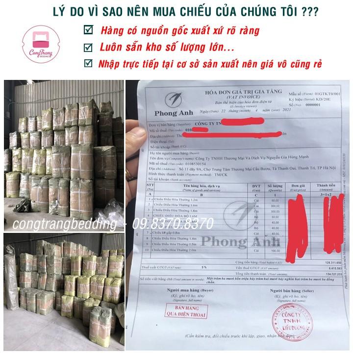 Chiếu Điều Hòa PHONG ANH Loại Dầy Sợi Mây Tổng Hợp Cao Cấp, Chiếu Điều Hòa Thông Minh Thoáng Khí, Mát Rượi