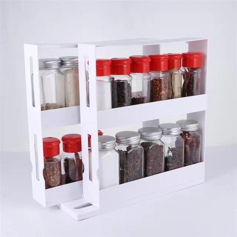 Tinh Tế Giá Để Gia Vị Đôi Giá Đựng Đồ Xoay Bếp Nhà Tổ Chức Gia Vị Kệ Đựng Phụ Kiện Nhà Bếp Nhà Tổ Chức Cocina
