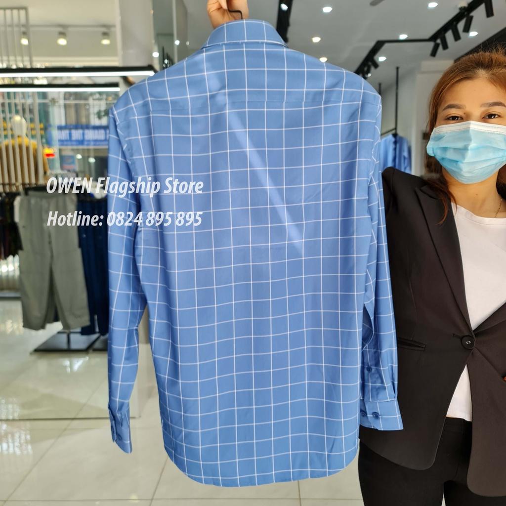 OWEN - Áo sơ mi nam dài tay dáng REGULAR sợi Bạch đàn - Mã AR23406D
