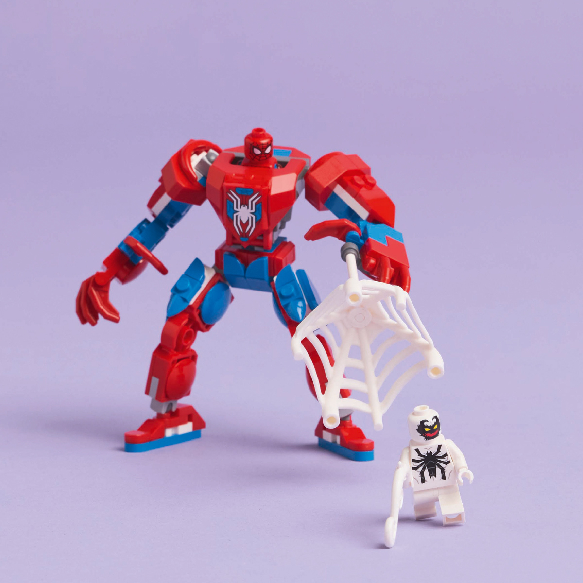 LEGO SUPERHEROES 76308 Đồ Chơi Lắp Ráp Robot Người Nhện Đại Chiến Antin-Venom (107 chi tiết)