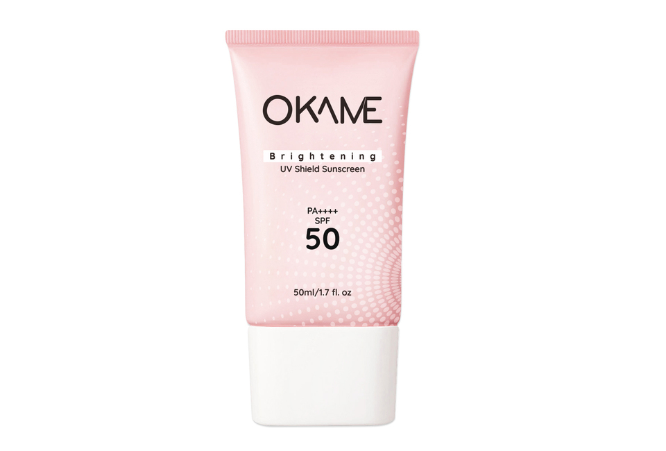 [HB Gift] Kem chống nắng Tone-up, quang phổ rộng Okame Brightening UV Shield Sunscreen SPF 50 PA++++ 50ml