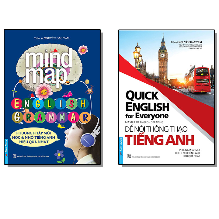 COMBO Sách Luyện Học Tiếng Anh Căn Bản (Để nói thông thạo tiếng Anh + MindMap - English Grammar)