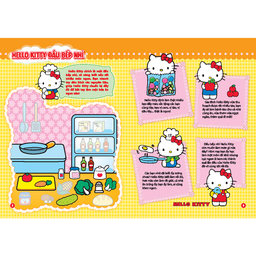 Sách Bóc Dán Nhanh Tay – Nhận Ngay Kiến Thức - Hello Kitty