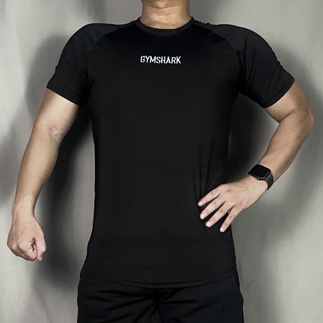 Áo thun lạnh nam tập gym DOGYMSHOP logo thêu, form ôm body đẹp AGTN9