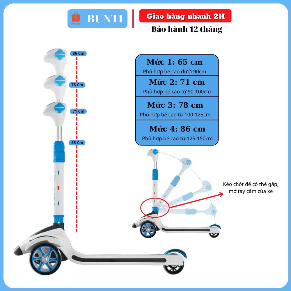 Xe Trượt Scooter Cho Bé 3 Bánh Có Đèn Led Phát Sáng T006