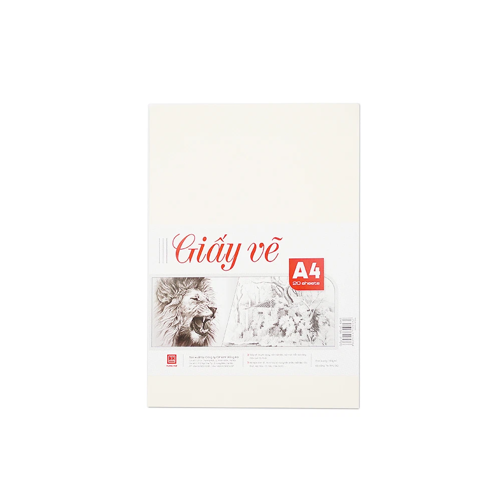 Giấy vẽ A4 Hồng Hà 20 tờ 4943