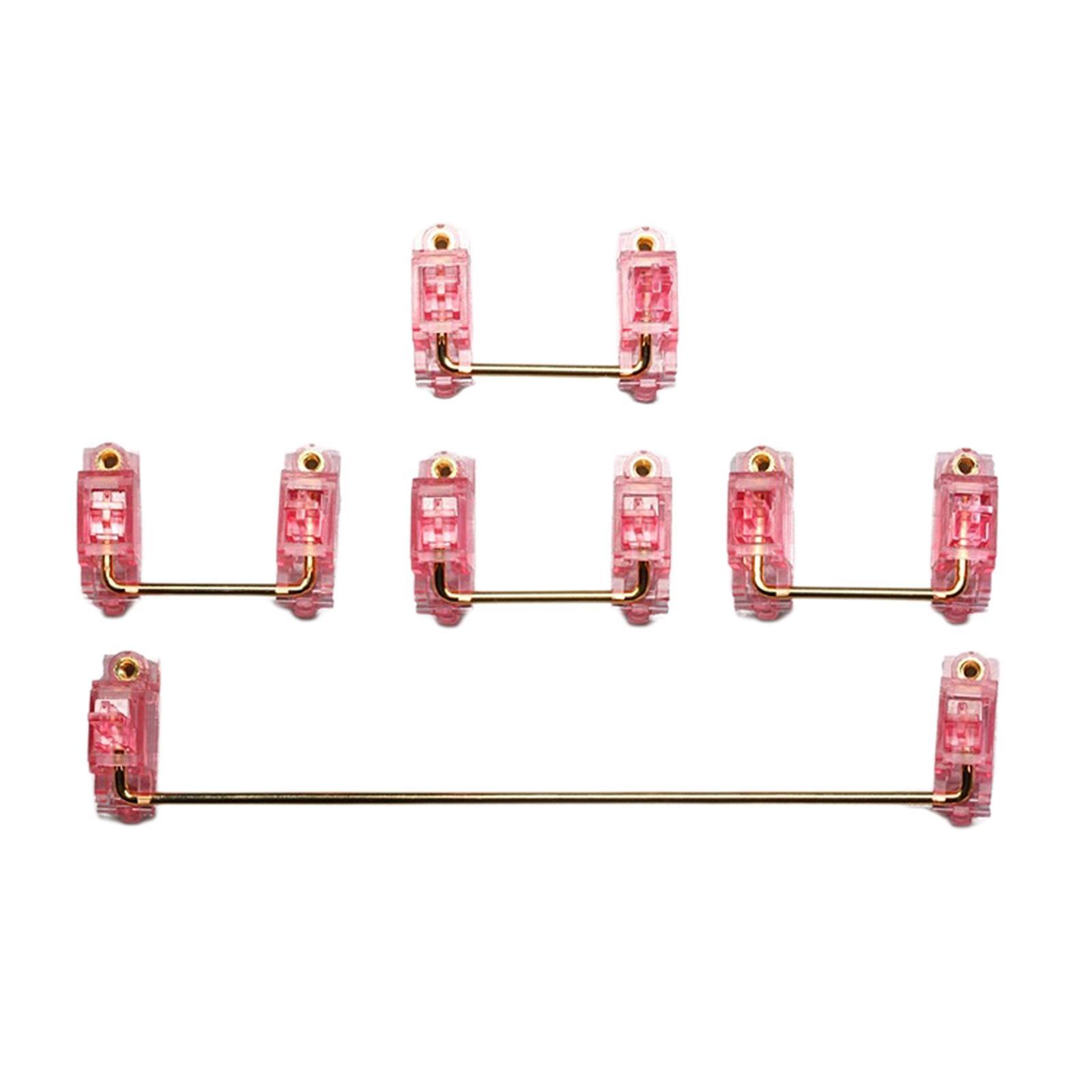 PCB Screw-in Stabilizers for Mechanical Keyboard pink 1 6.25u 4 2U