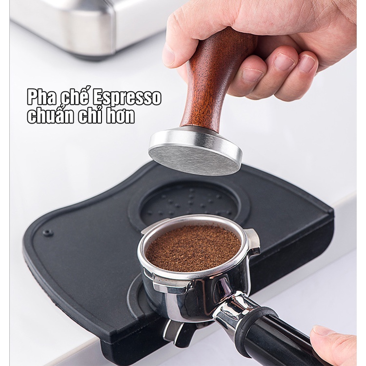 Tamper nén cà phê pha máy Megou tay 51mm - Hàng nhập khẩu