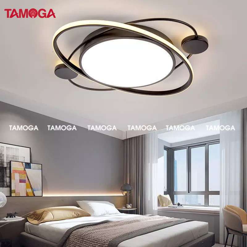 Đèn ốp trần phòng khách hiện đại 3 chế độ ánh sáng TAMOGA VIVAN 1014 + Tặng kèm khiển