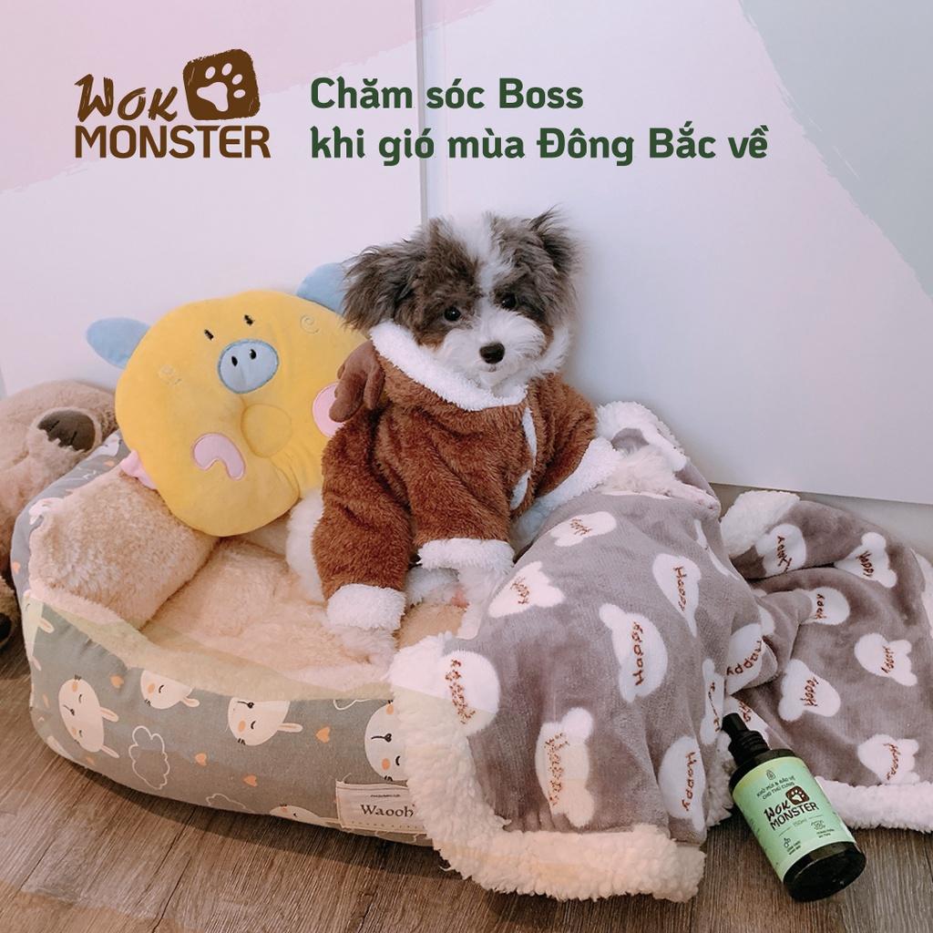 WOK MONSTER- Xịt thơm khử khuẩn, khử mùi và bảo vệ thú cưng- Thành phần an toàn