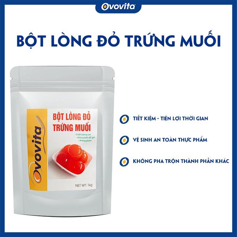 Bột Lòng Đỏ Trứng Muối OVOVITA Túi Zip 500gr Nguyên Liệu Làm Bánh Và Sốt