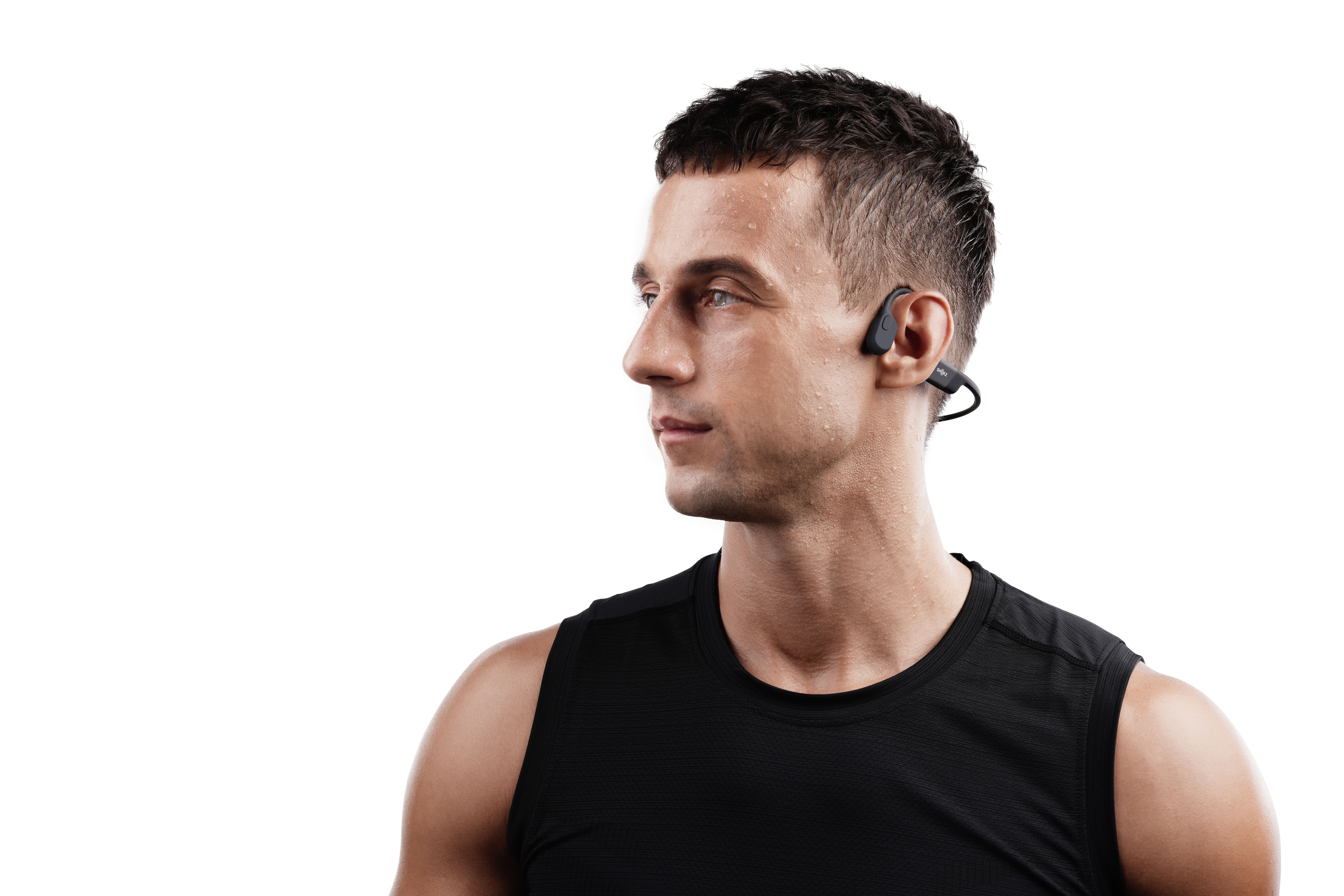Tai Nghe Bluetooth Thể Thao Truyền Âm Thanh Qua Xương SHOKZ OPEN RUN S803 Màu Đen - Hàng chính hãng