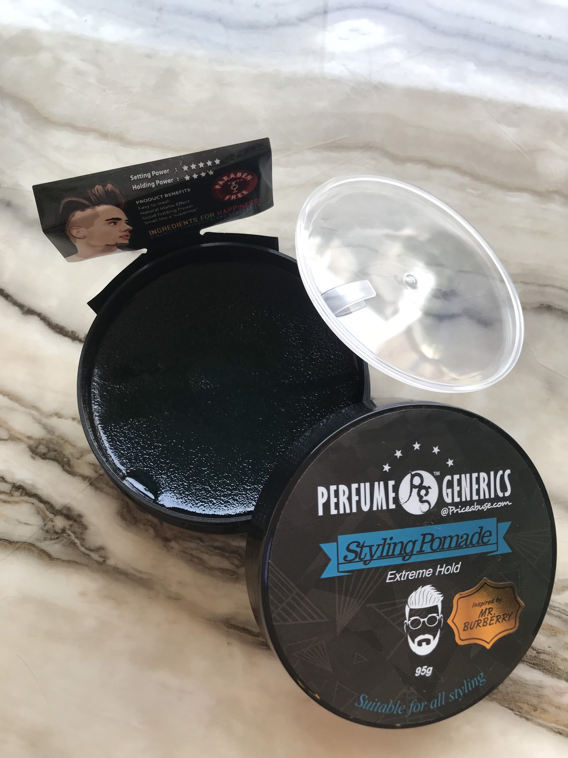 Sáp Vuốt Tóc Nam Hương Nước Hoa PERFUME GENERICS POMADE 95G I Dưỡng Tóc và Giữ Nếp Lâu -