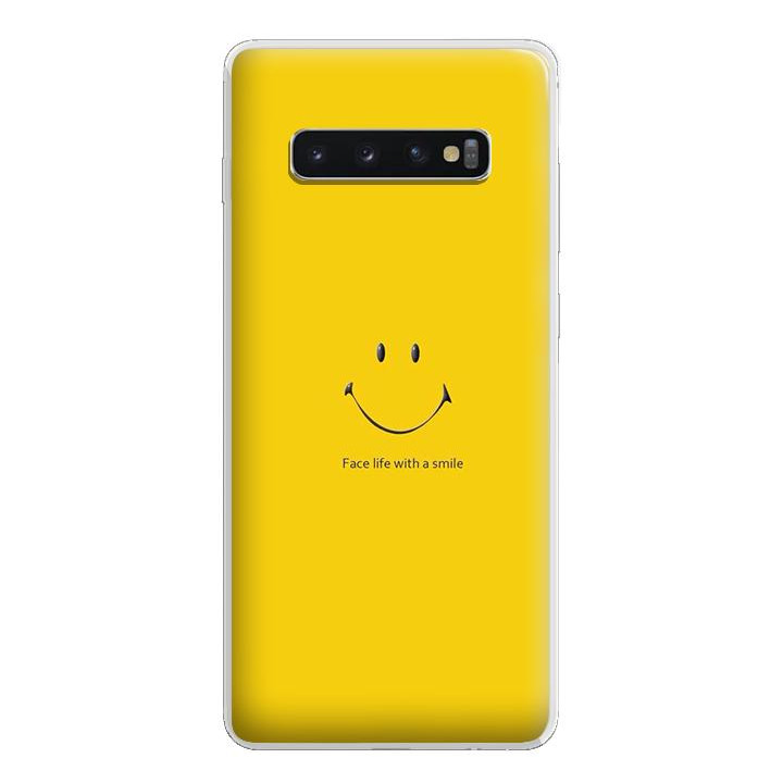 Ốp lưng điện thoại Samsung Galaxy S10 - Silicon dẻo - 0271 SMILE02 - Hàng Chính Hãng
