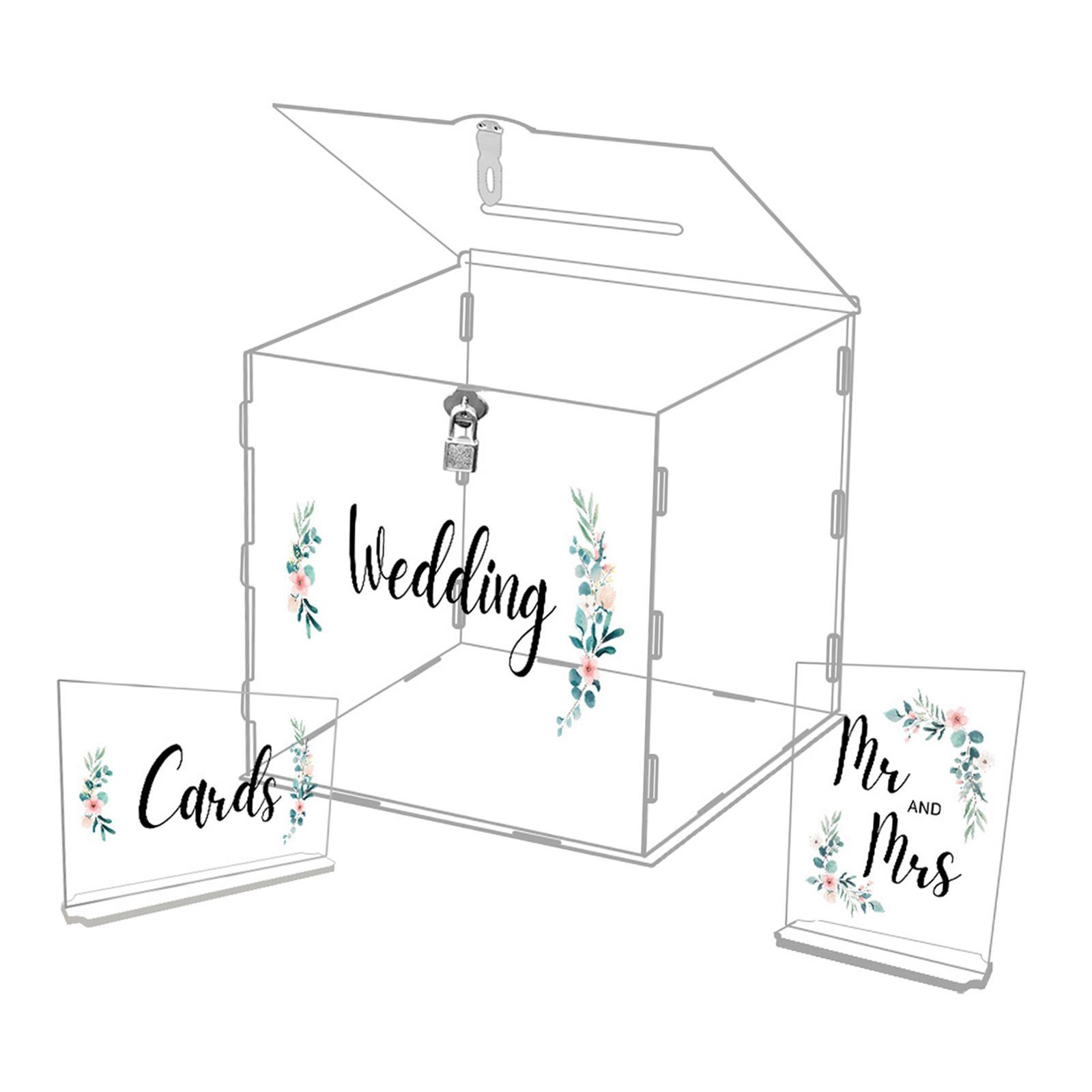 Wishing case Guest Gift Card Box Decorative Storage Box for Ceremony