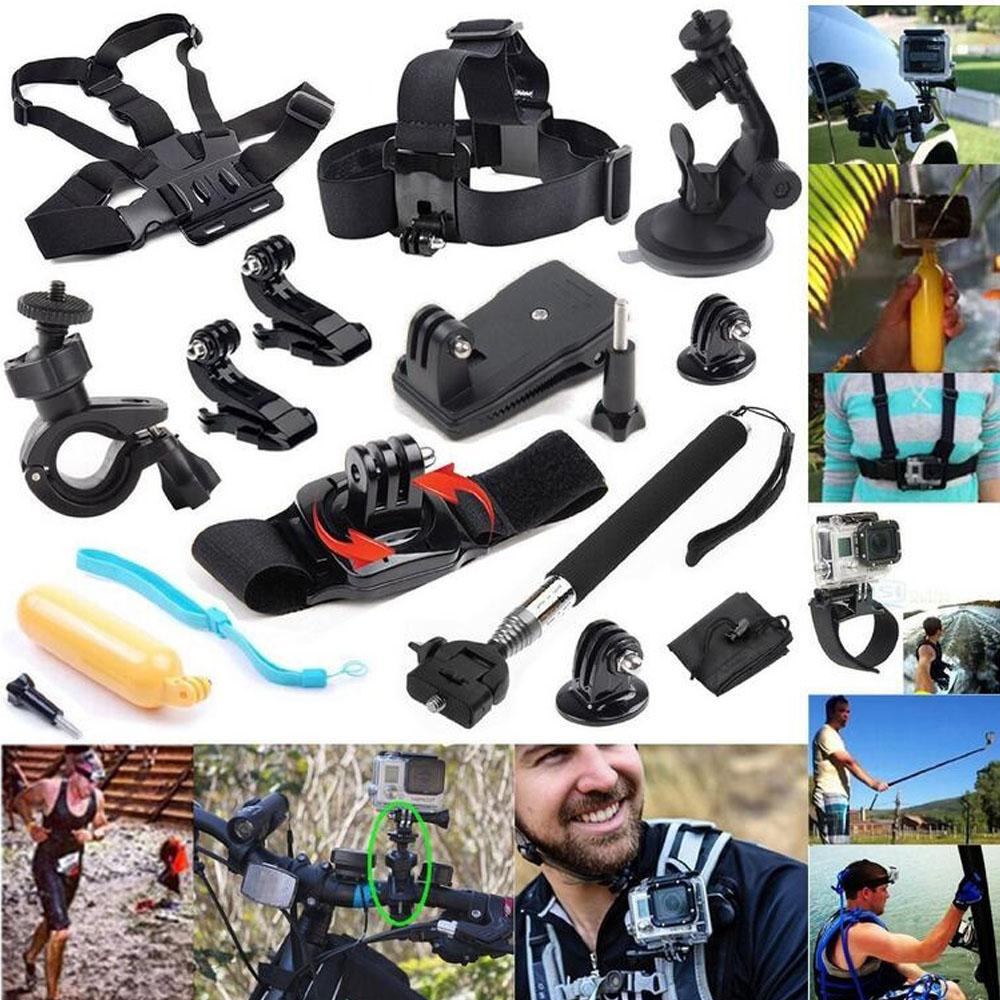 Bộ phụ kiện 14in1 cho GoPro Hero5 Black Hero5 Session Hero 4 Hero Session GoPro Hero3 + 3 2 1 SJ4000 Cam Xiaomi Skiing